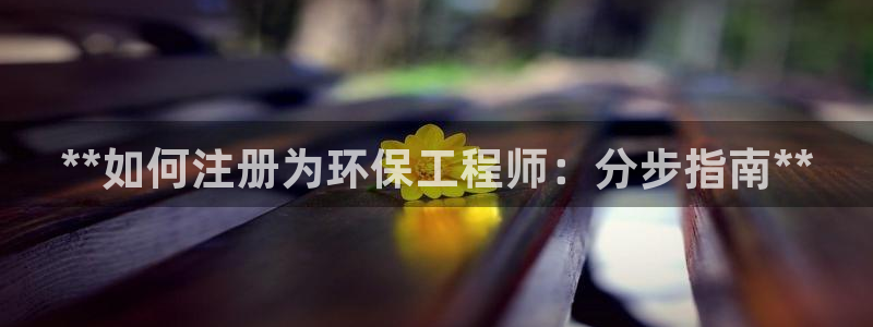 彩名堂app官方网：**如何注册为环保工程师：分步指南**