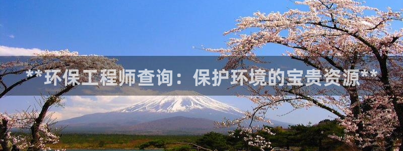 老版彩名堂：**环保工程师查询：保护