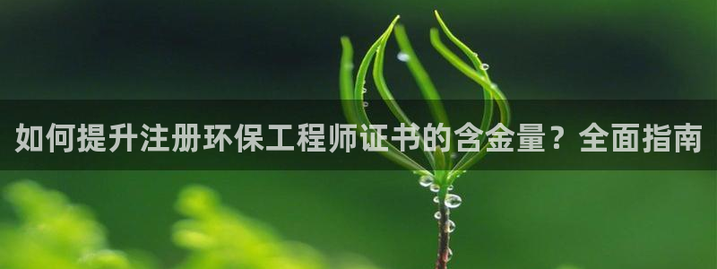 彩名堂的拼音：如何提升注册环保工程师证书的含金量？全面指南