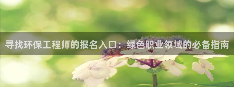 彩名堂官网：寻找环保工程师的报名入口