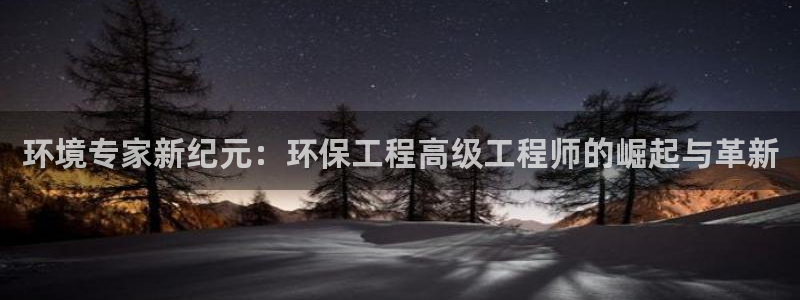 彩名堂开奖结果查询：环境专家新纪元：环保工程高级工程师的崛起