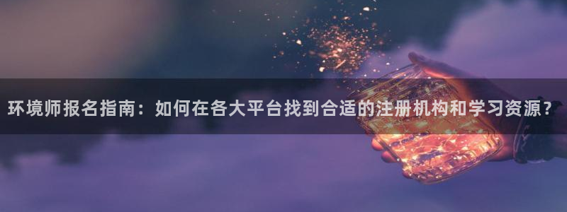 彩名堂.netnet：环境师报名指南：如何在各大平台找到合适