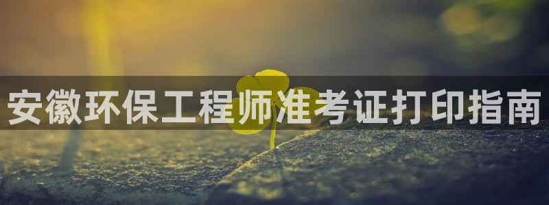 彩名堂预测网站：安徽环保工程师准考证