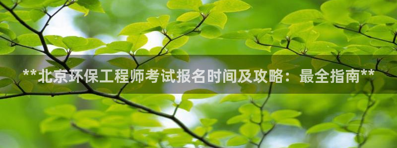 彩名堂官方平台：**北京环保工程师考