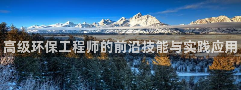 彩名堂手机版官网：高级环保工程师的前