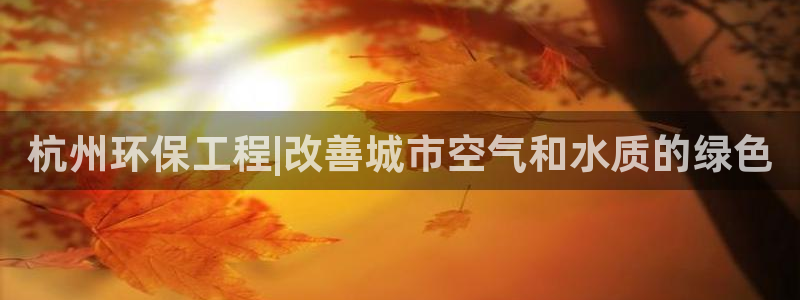 彩名堂怎么打不开了：杭州环保工程|改